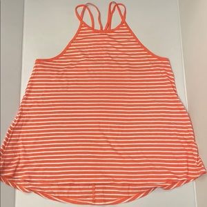 Hollister red & shite stripped tank size small
